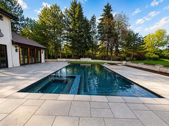 Completed landscape work